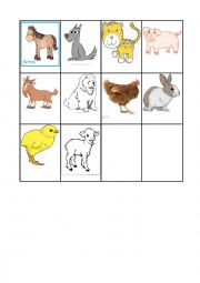 English Worksheet: Left Right Animals