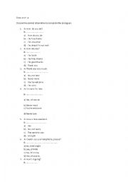 English Worksheet: test revision