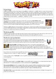 English Worksheet: Graffiti History