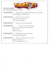 English Worksheet: Graffiti History WS