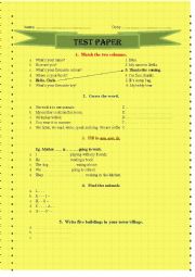 test paper