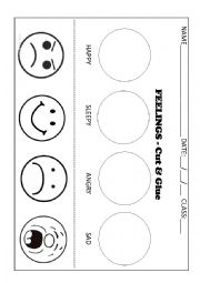 English Worksheet: FEELINGS AND EMOTIONS