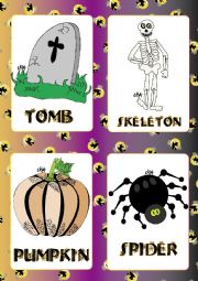 Halloween FLASHCARDS 4 - 5