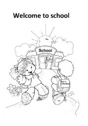 English Worksheet: welcome to school