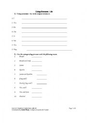 English Worksheet: Grammar