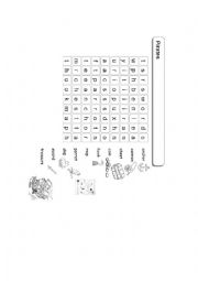 English Worksheet: Pirate wordsearch
