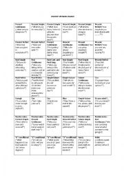 English Worksheet: Passive Speaking Board