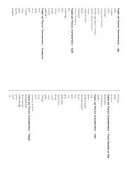 English Worksheet: describing people