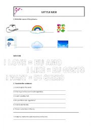 English Worksheet: sky
