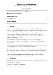 English Worksheet: Making Commiteee