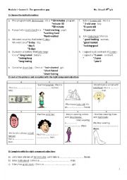 English Worksheet: Compound adjectives