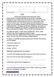 English Worksheet: end of term test 1 for 9th