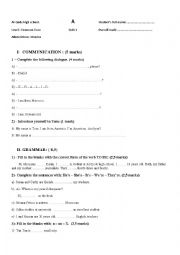 English Worksheet: Quiz for beginners