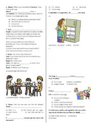 English Worksheet: Elementary Progress Test