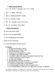 English Worksheet: to be