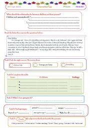 English Worksheet: genration gap