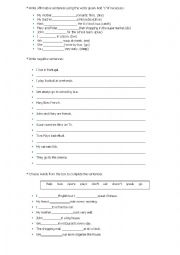 English Worksheet: Simple Present