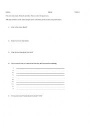 worksheet book review