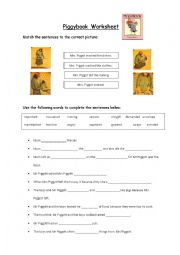 English Worksheet: Piggybook by Anthony Browne