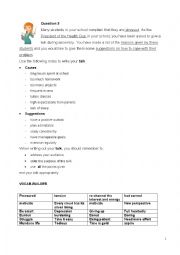 English Worksheet: DEVELOPING WRITING SKILLS ON SPEECH WRITING PART 3