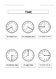 English Worksheet: Time Expressions