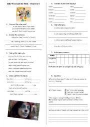 English Worksheet: Lilly Wood and the Prick Prayer in C