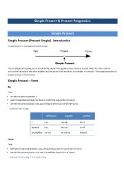 English Worksheet: Simple Present & Present Continuous 1