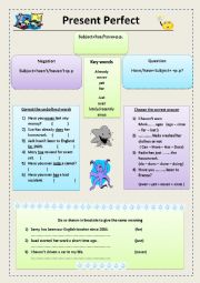 English Worksheet: present perfect