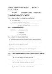 English Worksheet: home alone tunisian textbook