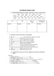 Past Simple Worksheet