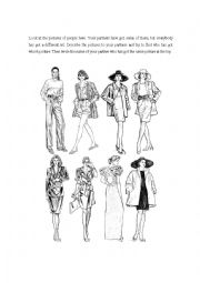 English Worksheet: Describe clothes