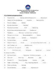 English Worksheet: Prepositions