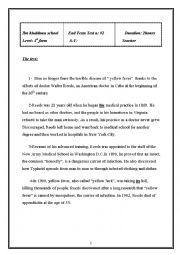 English Worksheet: diseases