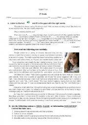 English Worksheet: Addictions - Smoking