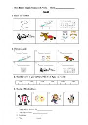 English Worksheet: Phonics: u-e