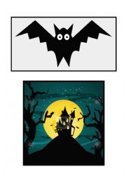 English Worksheet: Halloween flashcards