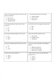 English Worksheet: Trivia 