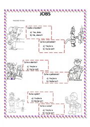 English Worksheet: jobs