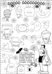 English Worksheet: Halloween 