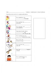 English Worksheet: verb quiz