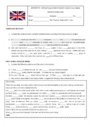 English Worksheet: English Review Exercise