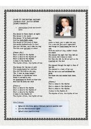 English Worksheet: Song along 