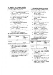 English Worksheet: Adjective + prepositions, crime words, discussion questions to practice