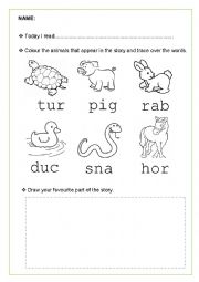 English Worksheet: The Ugly Duckling