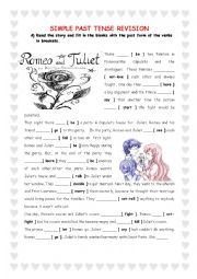 English Worksheet: Simple Past Tense Revision