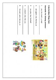 English Worksheet: I Can Do Many Things ( part 2)
