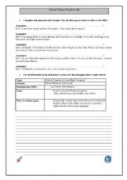 English Worksheet: Guided writing space tourism