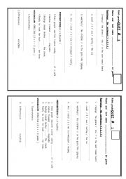 English Worksheet: verbs  of  perception