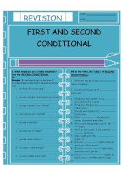 English Worksheet: first conditional or second conditional