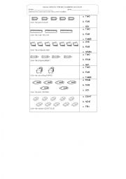 English Worksheet: School Things and numbers
